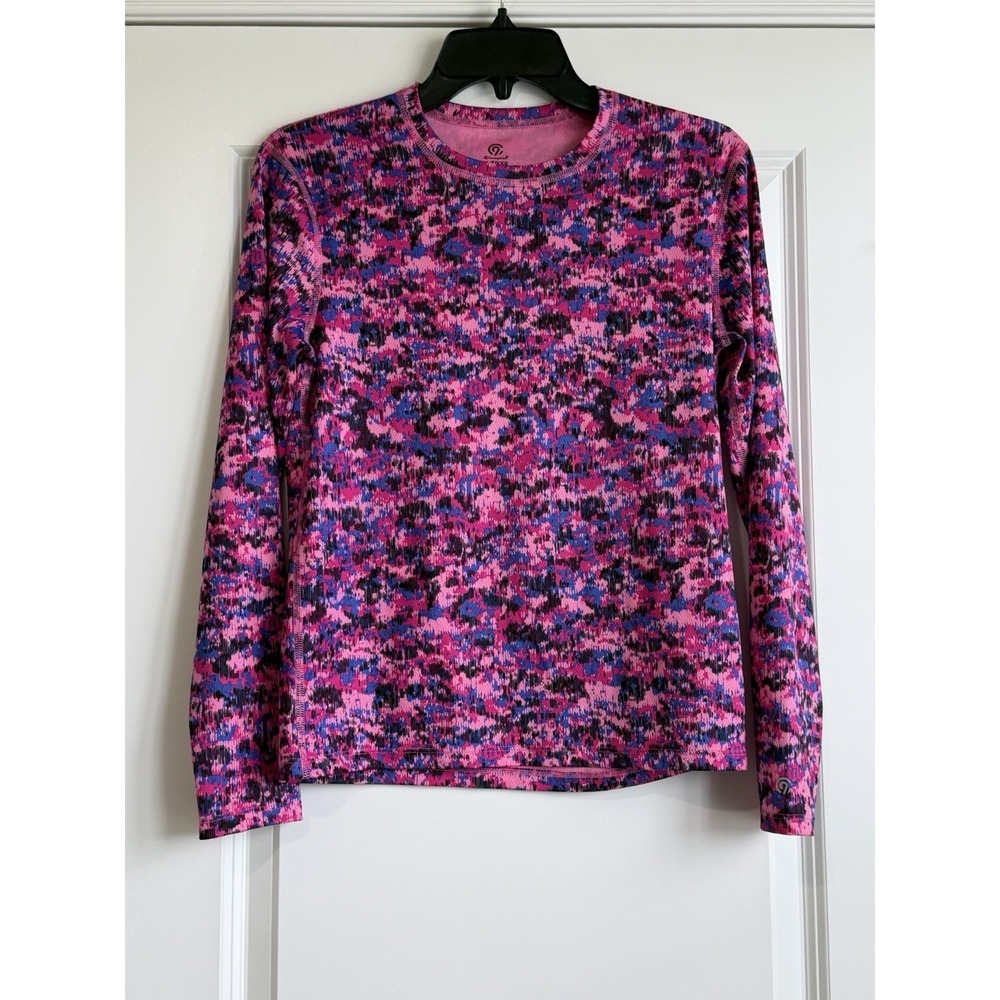 C9 Champion Girl's Athletic Long Sleeve Vibrant Splatter Pattern Top Size XL